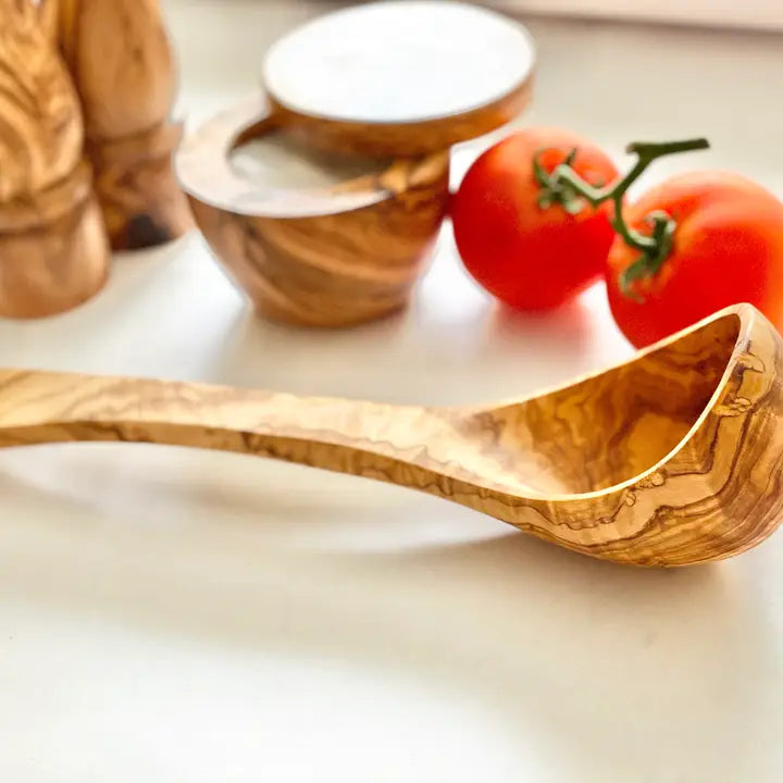 Olive Wood Ladle - 9"