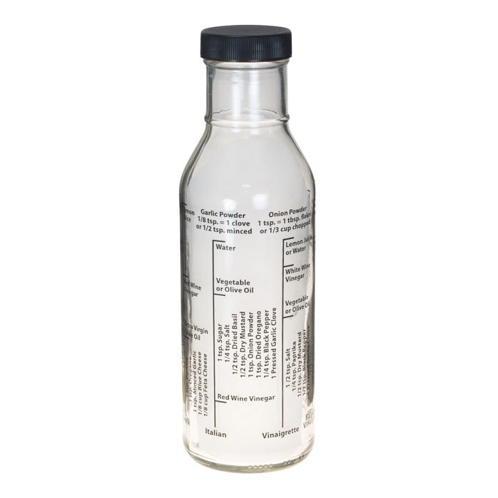 Salad Dressing Mixer Bottle with 8 Classic Recipes