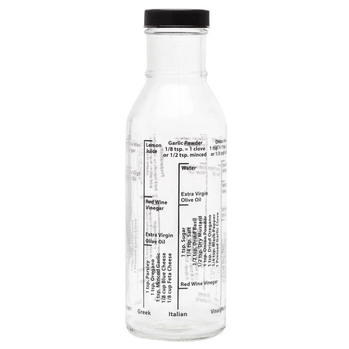Lite Salad Dressing Mixer Bottle with 8 Recipes
