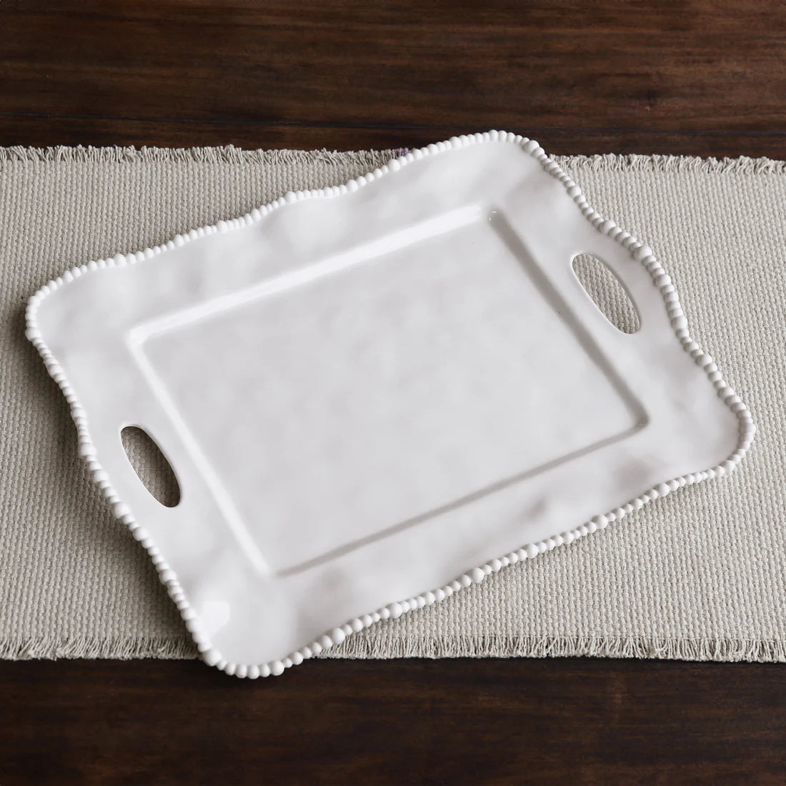 Alegria Rectangular Tray with Handles
