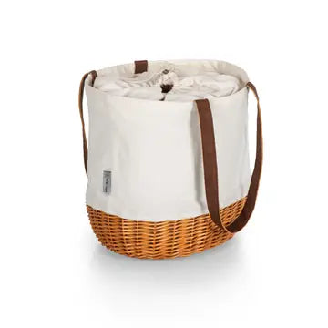 Striped Canvas & Willow Tote
