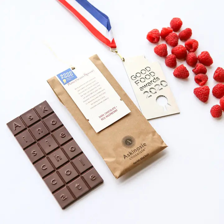 Askinosie Dark Chocolate & Red Raspberry Bar