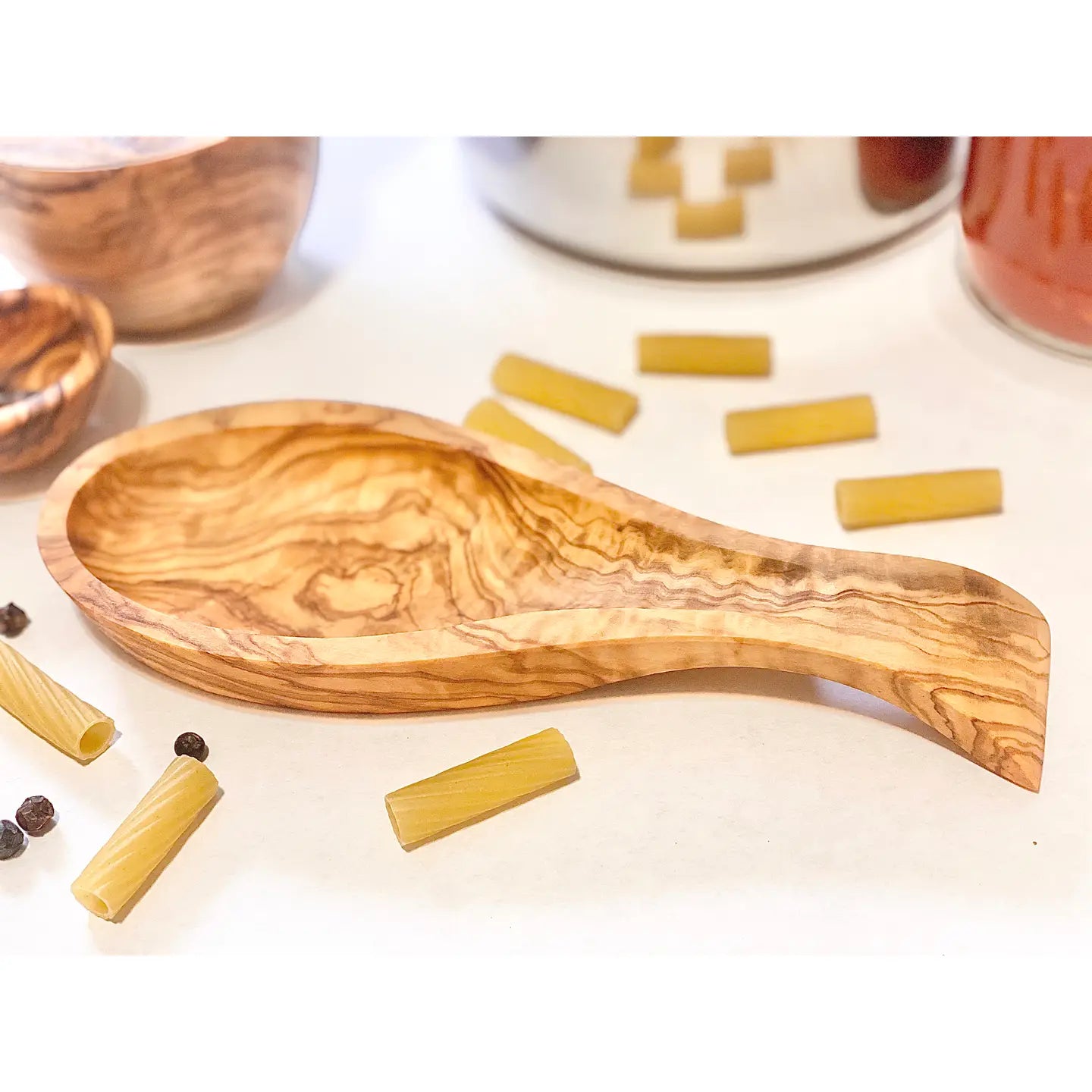 Olive Wood Spoon Rest
