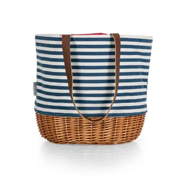 Striped Canvas & Willow Tote