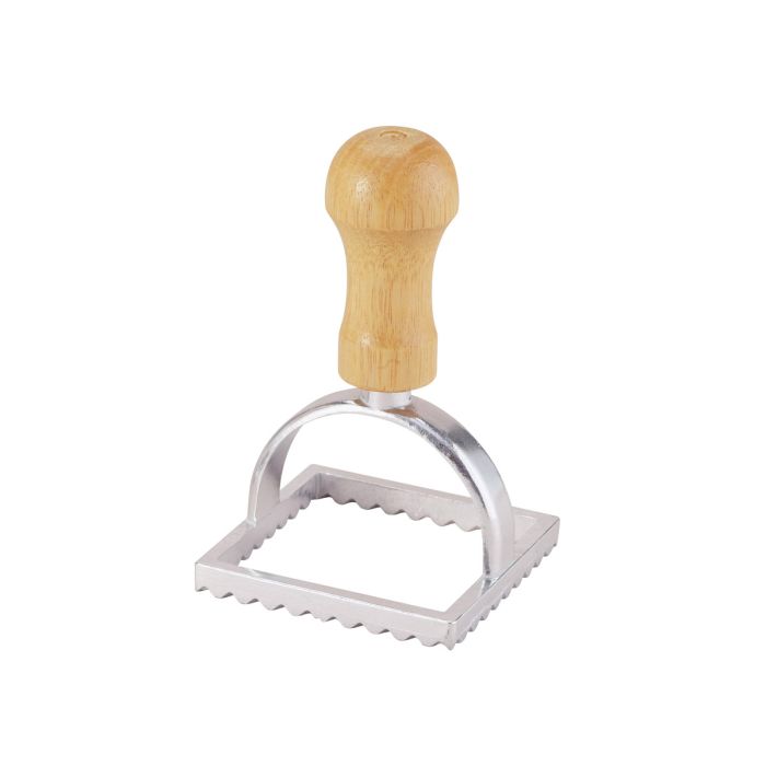 Round Ravioli Maker Stamp with Wooden Handle