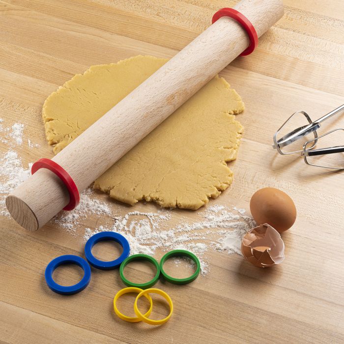 Silicone Rolling Pin Rings, 8 Piece Set