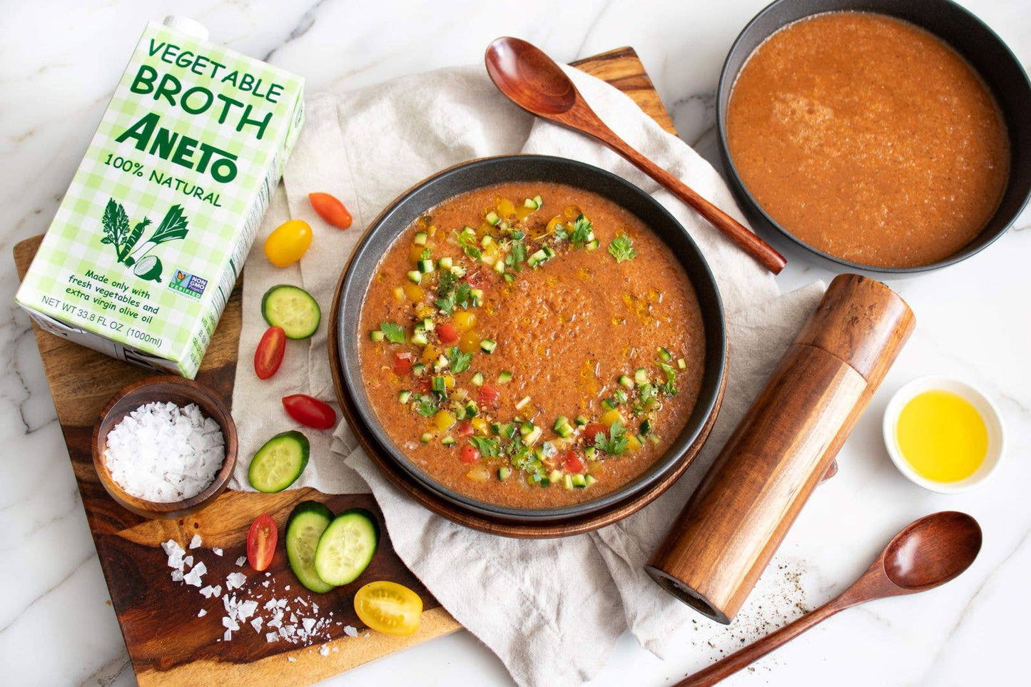 Aneto Spanish Vegetable Broth 33.8oz (1L)