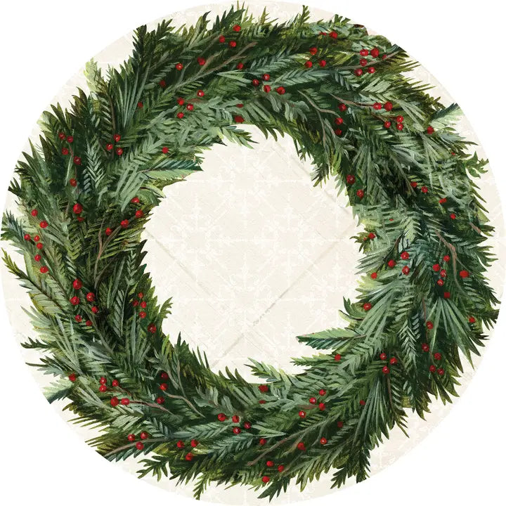 Paper Christmas Wreath Placemats