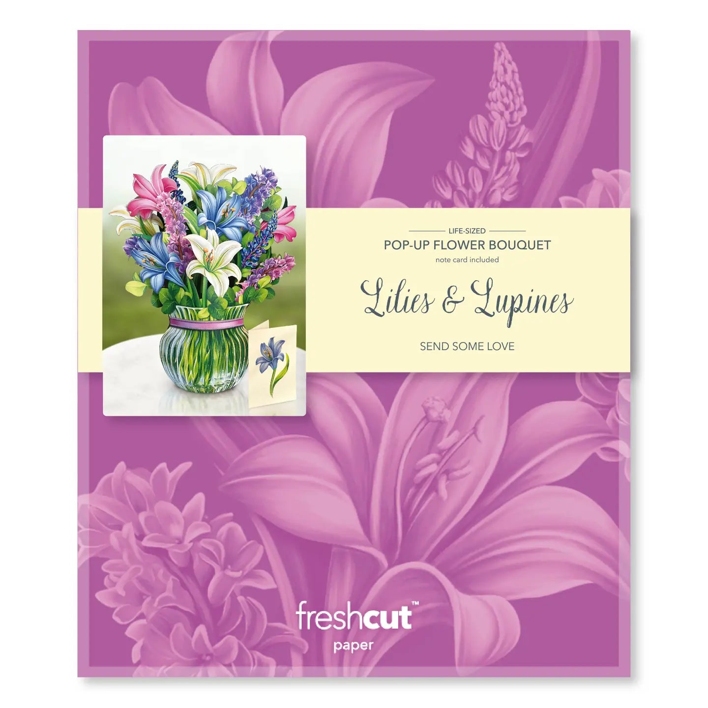 Lillies and Lupines Pop Up Bouquet