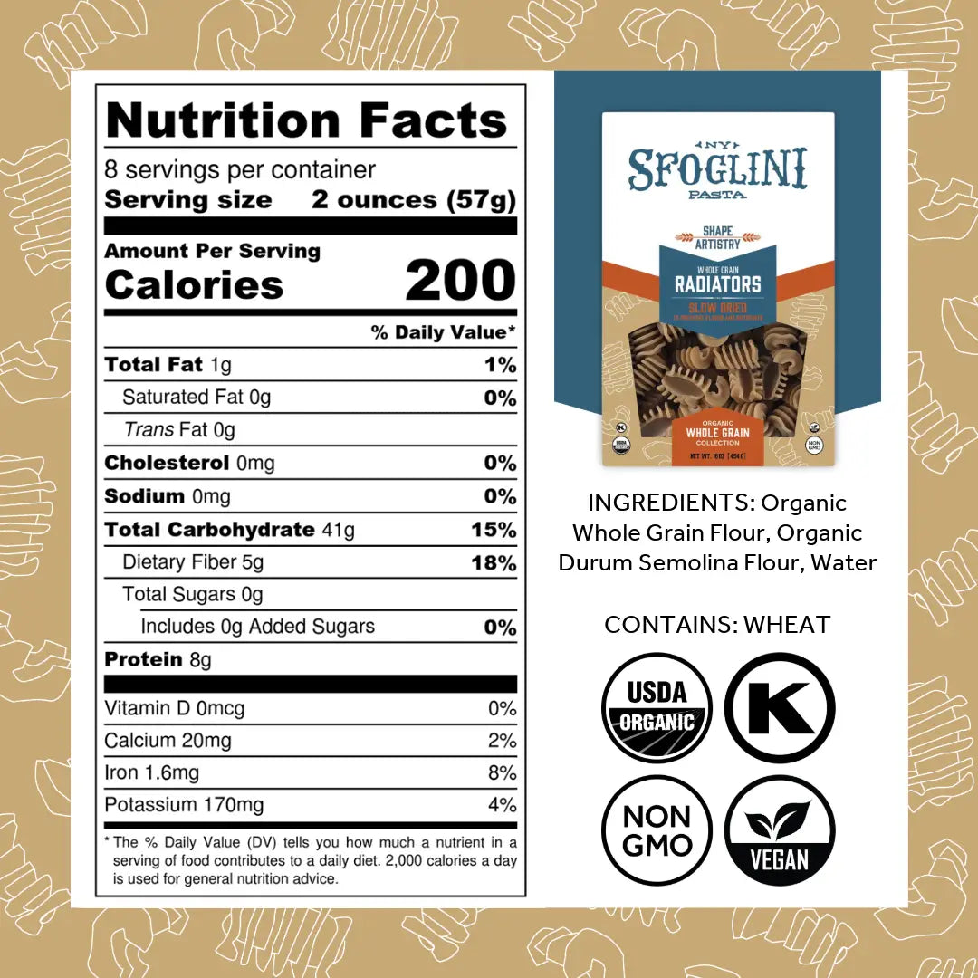 Sfoglini Whole Grain Radiator Pasta