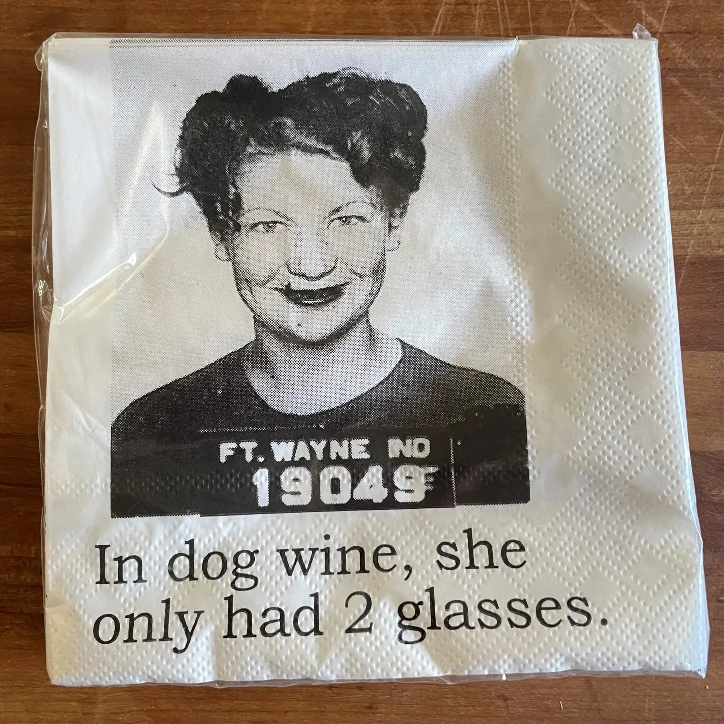 In Dog Wine ...Napkins