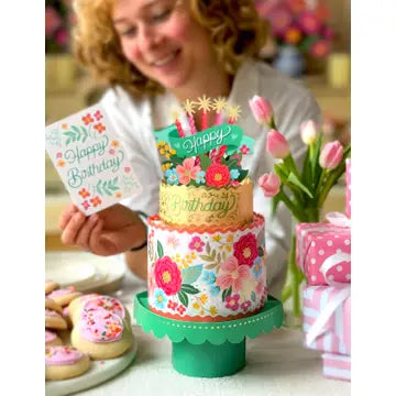 Blooming Birthday Cake Pop Up