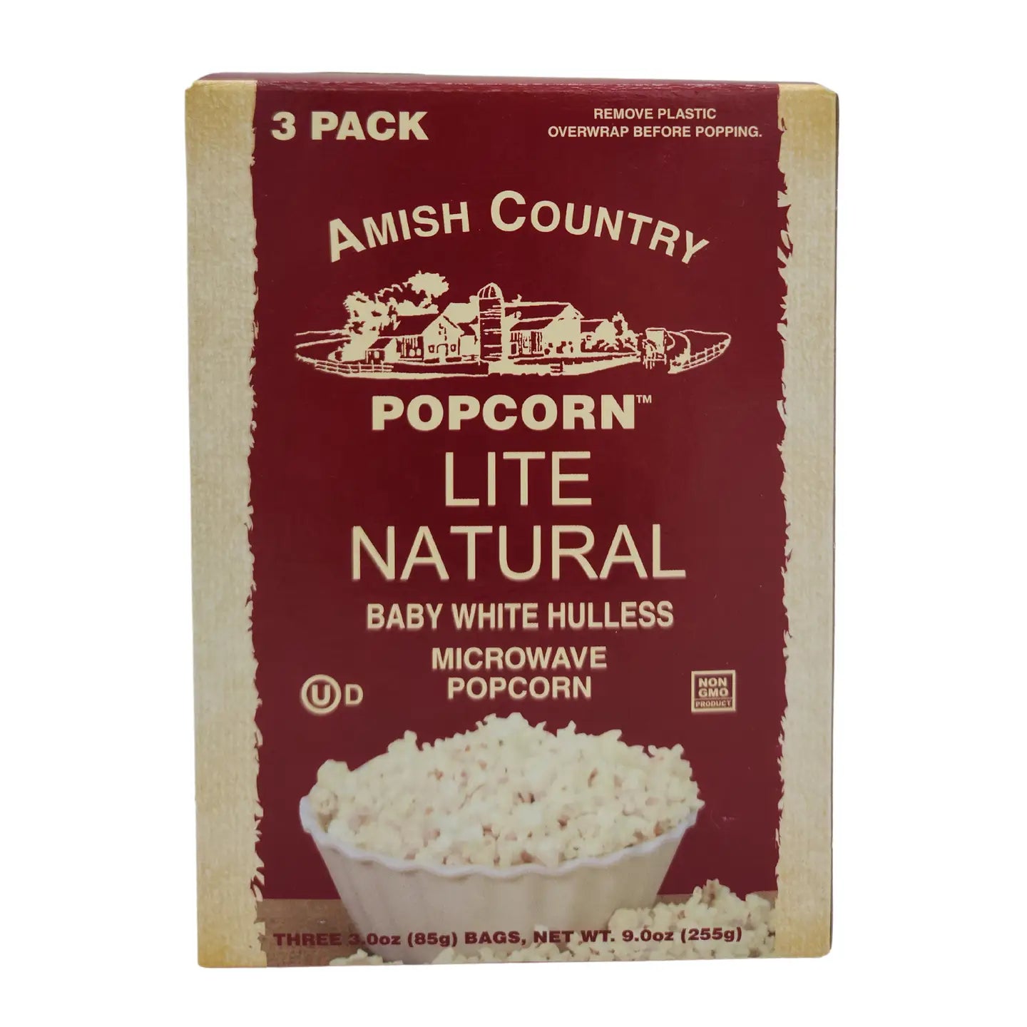 Lite Baby White Microwave Popcorn - 3 Pack