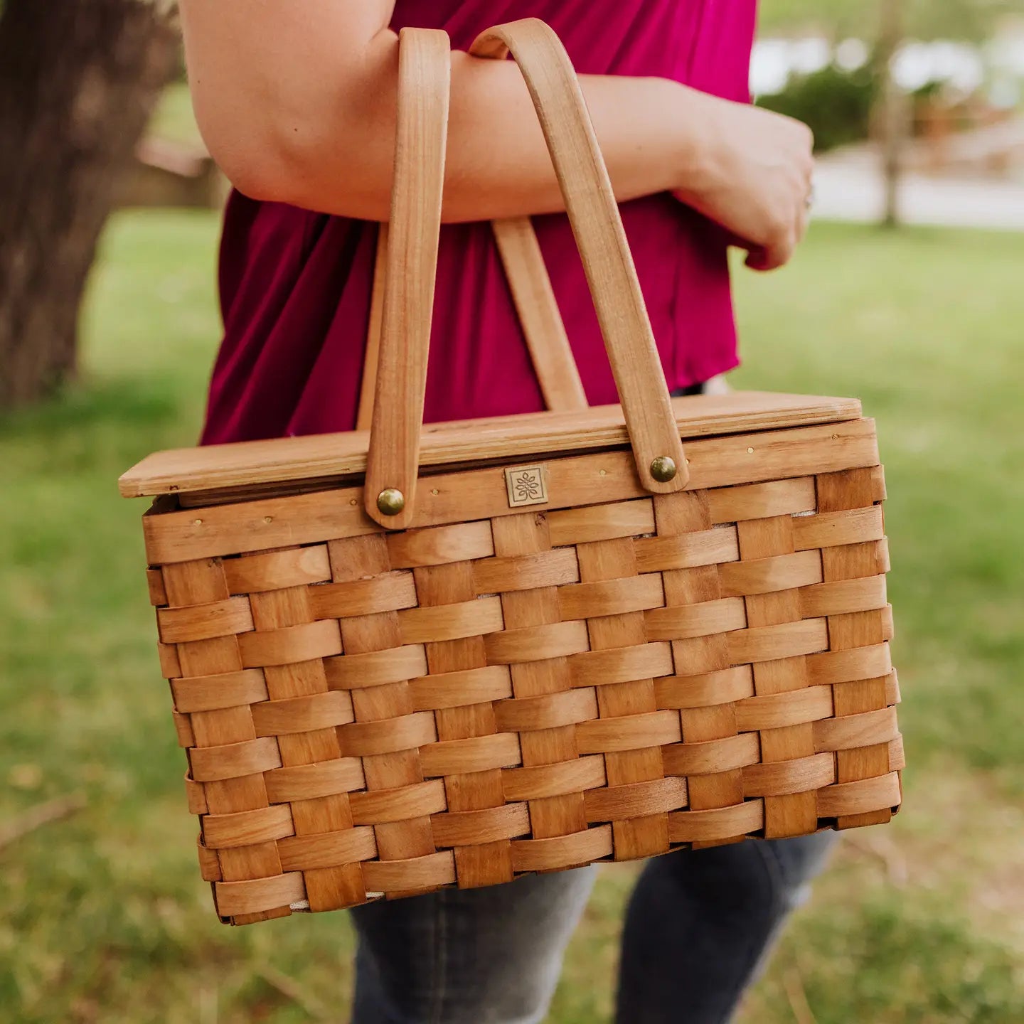 Poppy Picnic Insulated Basket