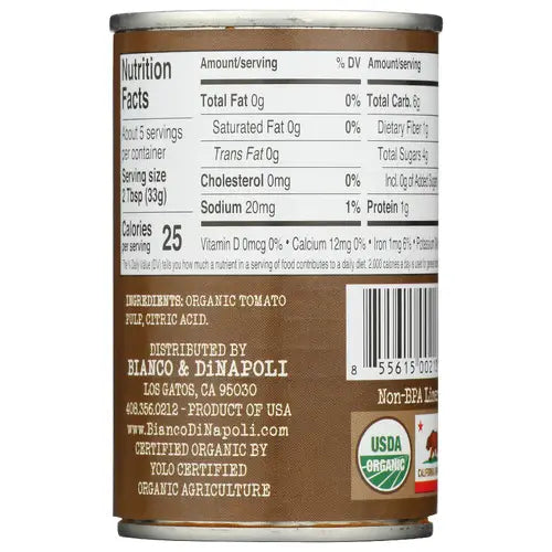 Bianco DiNapoli 6oz Organic Paste