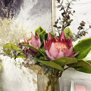25"Artificial Spiral Eucalyptus Spray