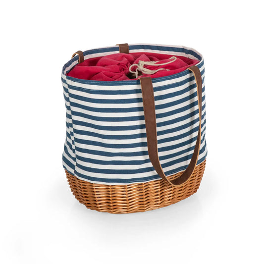 Striped Canvas & Willow Tote