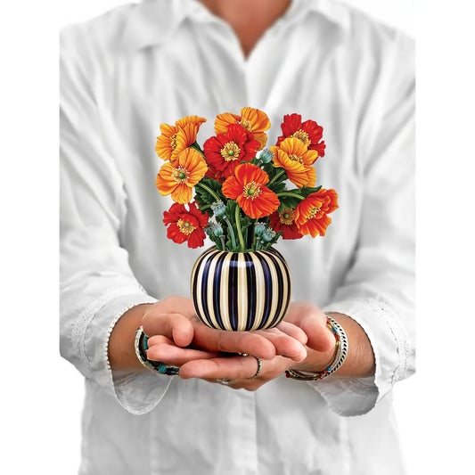 French Poppies Mini Pop Up Bouquet