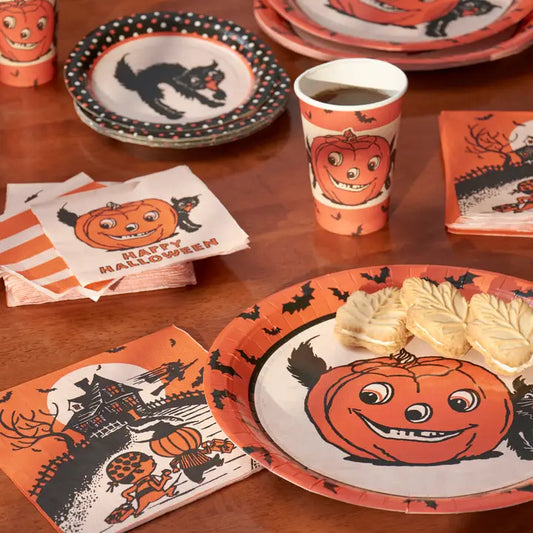 Vintage Halloween Large Plates