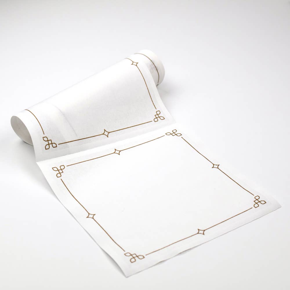 Golden Luxe Party Tear-Off Roll Napkins