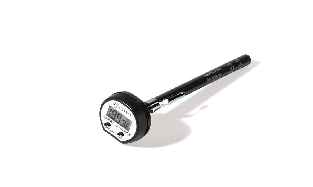 Outset Instant-Read Digital Thermometer, 6" x 1.25"