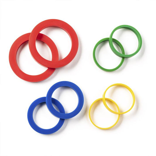 Silicone Rolling Pin Rings, 8 Piece Set