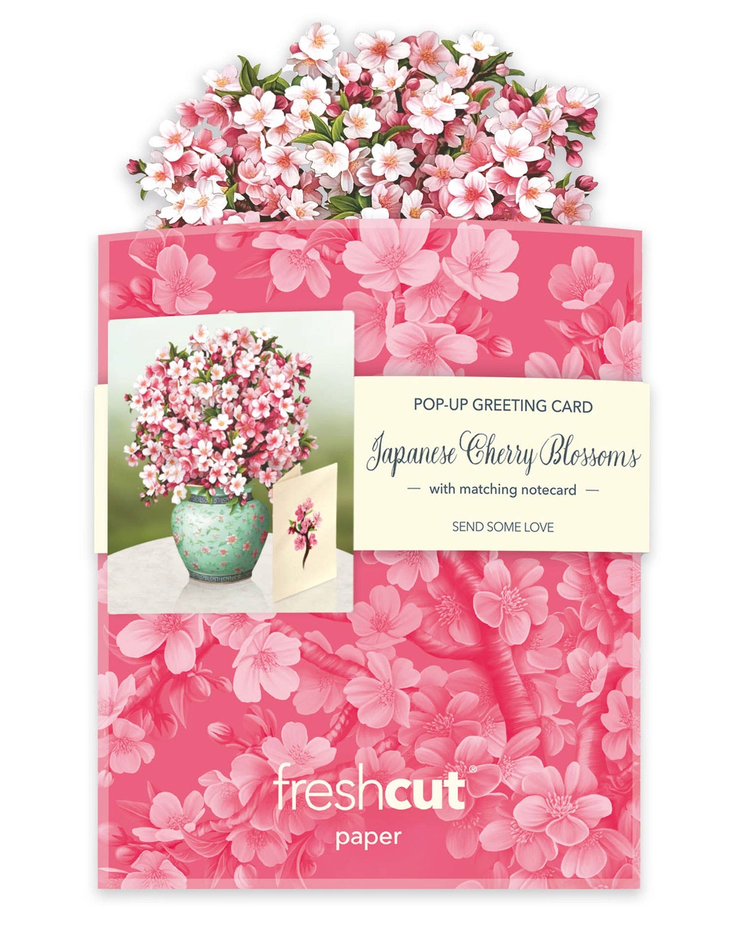 Mini Japanese Cherry Blossom Mini Pop-up Greeting Card
