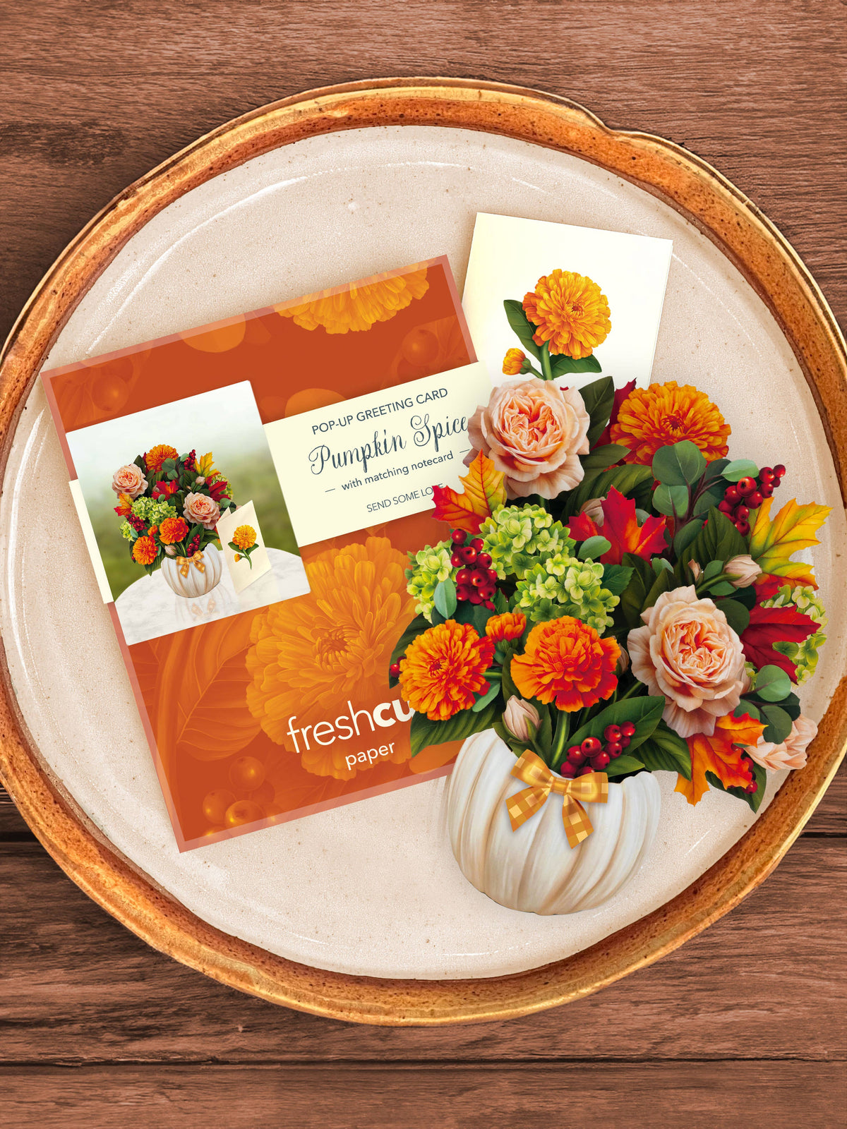 Mini Pumpkin Spice Pop-Up Greeting Card
