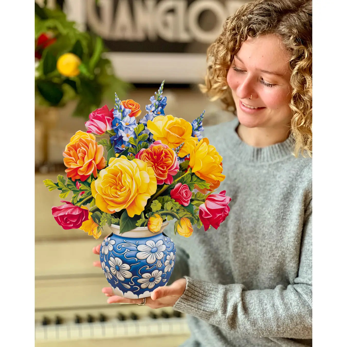 Sorbet Roses Pop Up Bouquet