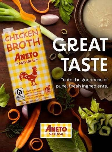 Aneto Spanish Chicken Broth 33.8oz (1L)