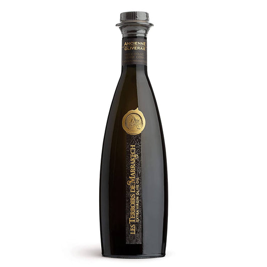 LES TERROIRS DE MARRAKECH Organic Extra Virgin Olive Oil: GLASS BOTTLE OF 250ML