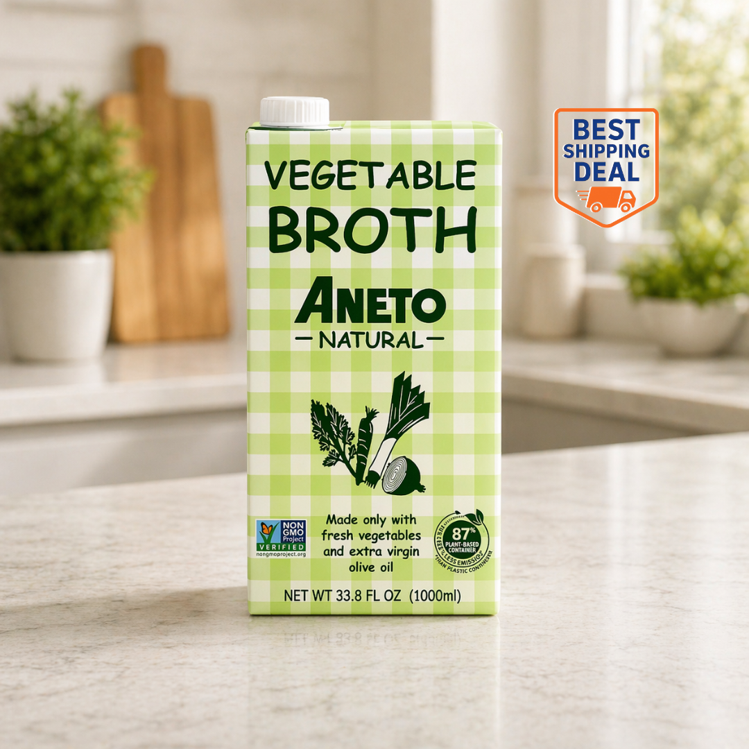 Aneto Spanish Vegetable Broth 33.8oz (1L)