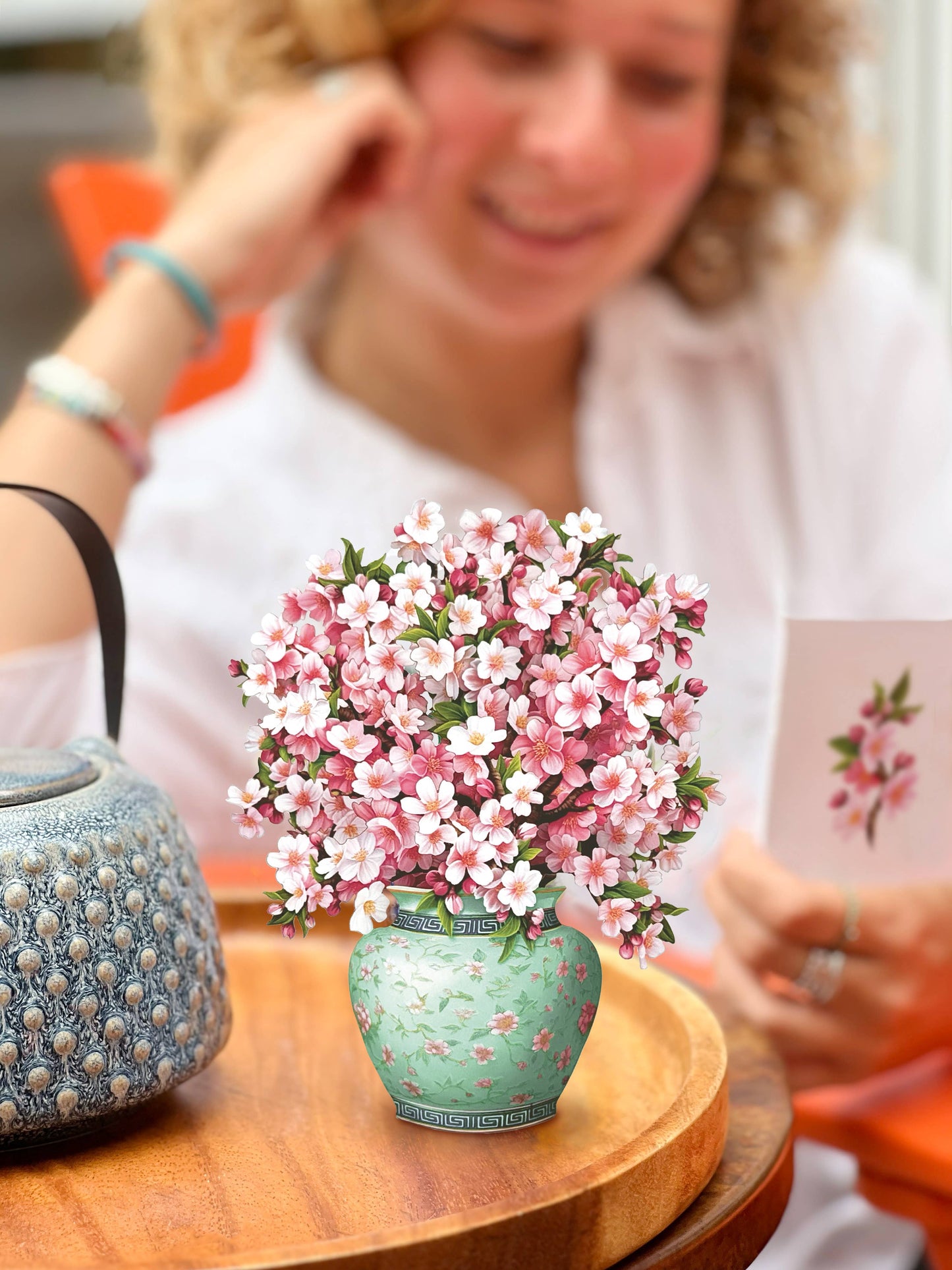 Mini Japanese Cherry Blossom Mini Pop-up Greeting Card