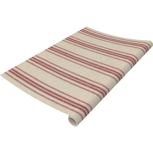 Red Stripe Table Runner Roll
