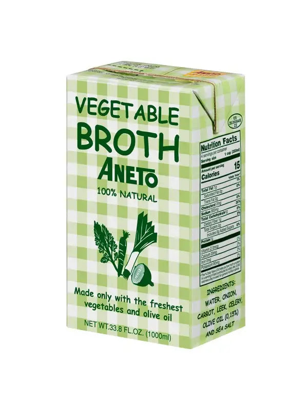 Aneto Spanish Vegetable Broth 33.8oz (1L)
