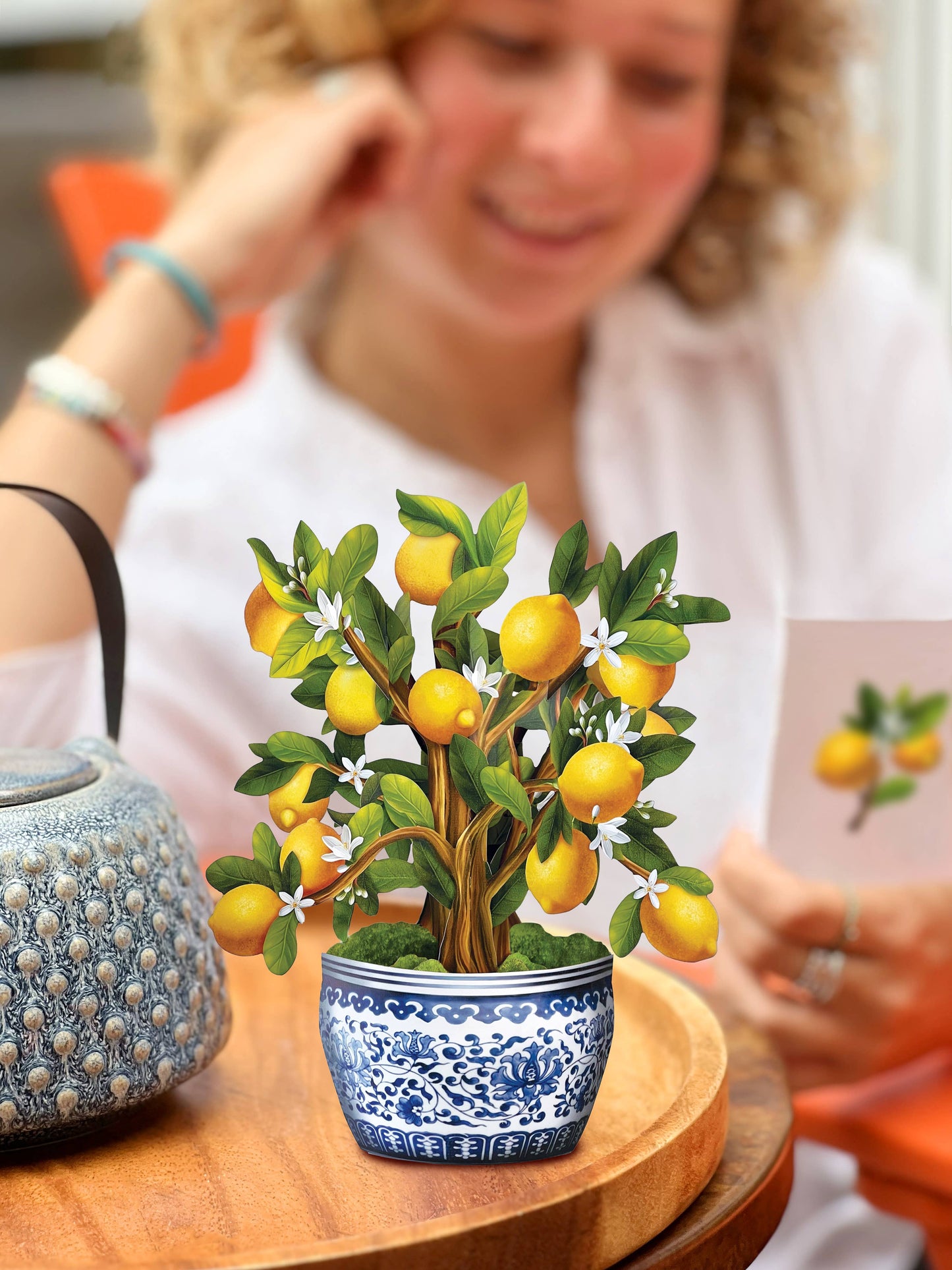 Mini Lemon Blossom Tree Pop-up Greeting Card