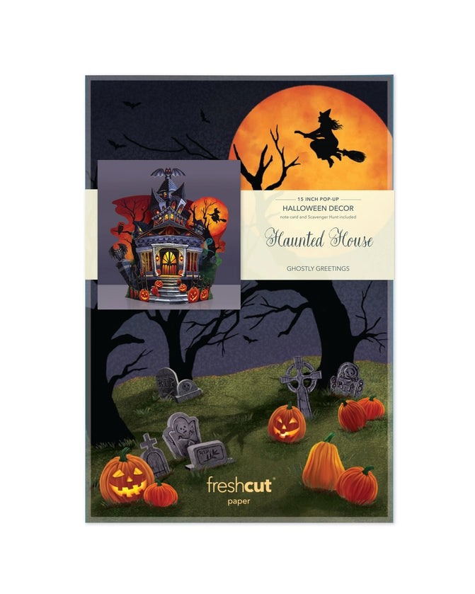 Haunted House Pop Up Card & Scavenger Hunt