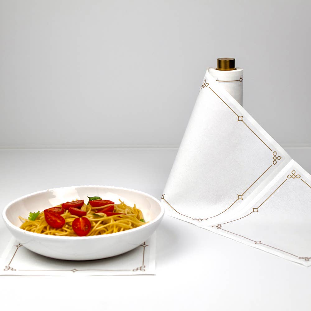 Golden Luxe Party Tear-Off Roll Napkins