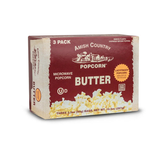 Ladyfinger Microwave Popcorn - 3 Pack