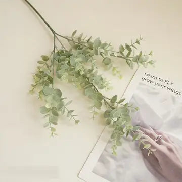 25"Artificial Spiral Eucalyptus Spray