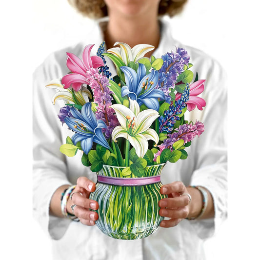 Lillies and Lupines Pop Up Bouquet
