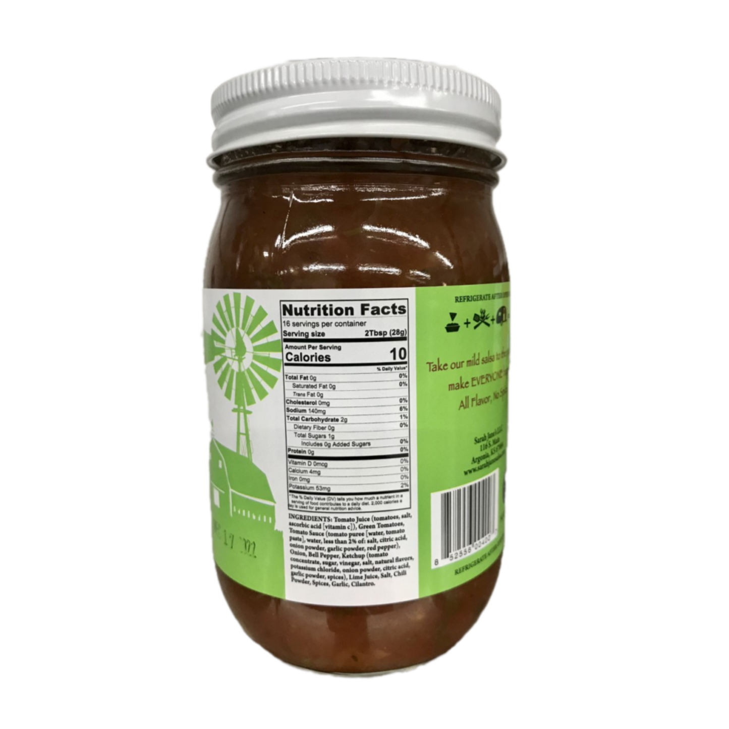 Sarah Jane's Green Tomato Salsa - Mild